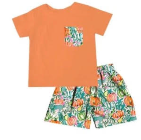 Take Me To The Pumpkin Patch Shorts Set