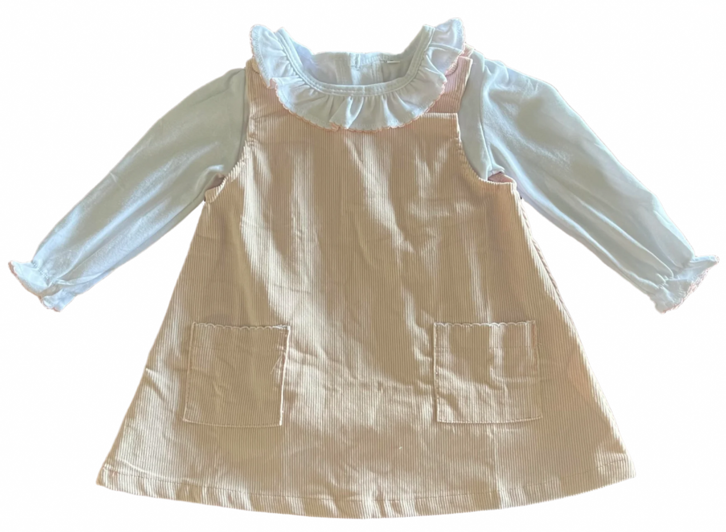 Light Pink Cord Dress and Shirt