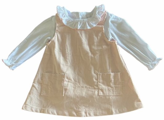 Light Pink Cord Dress and Shirt