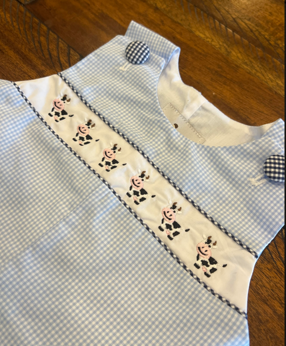 Embroidered Cow Longall