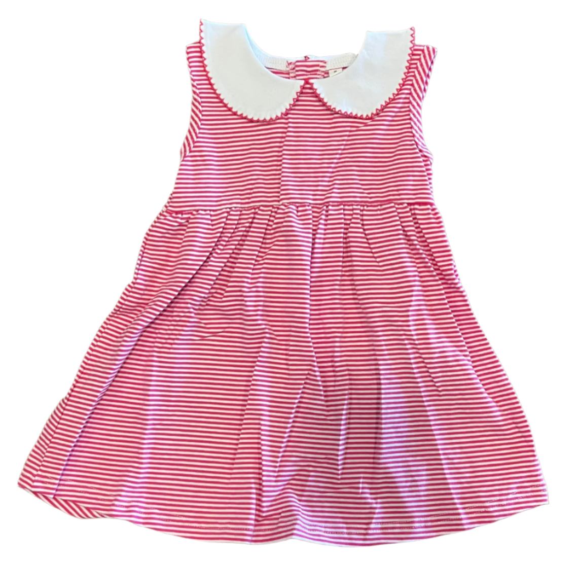 Magenta Striped Knit Dress