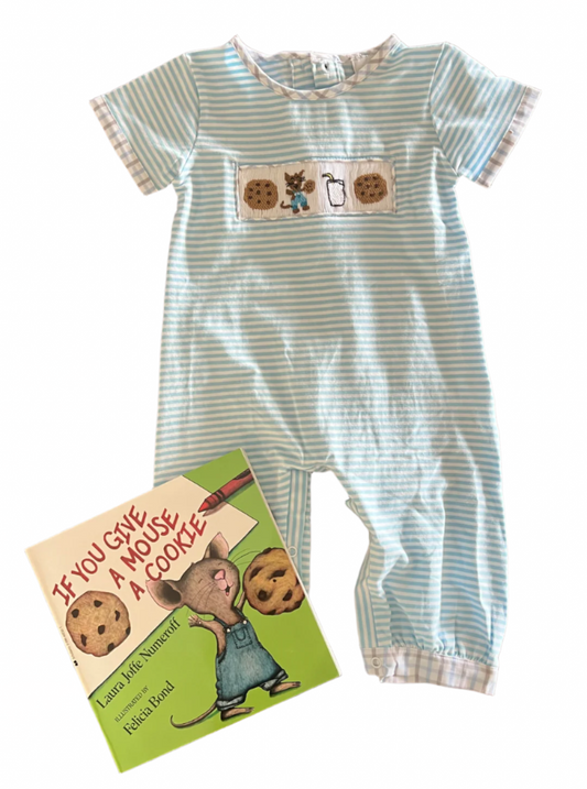 Cookie Mouse Long Pant Romper