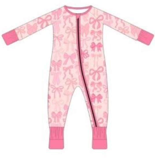 Ribbons and Bows Zippy Pajamas