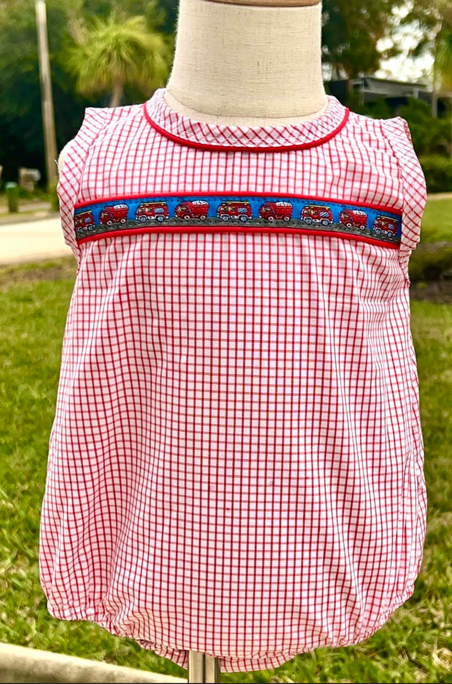 Firetruck Ribbon Bubble