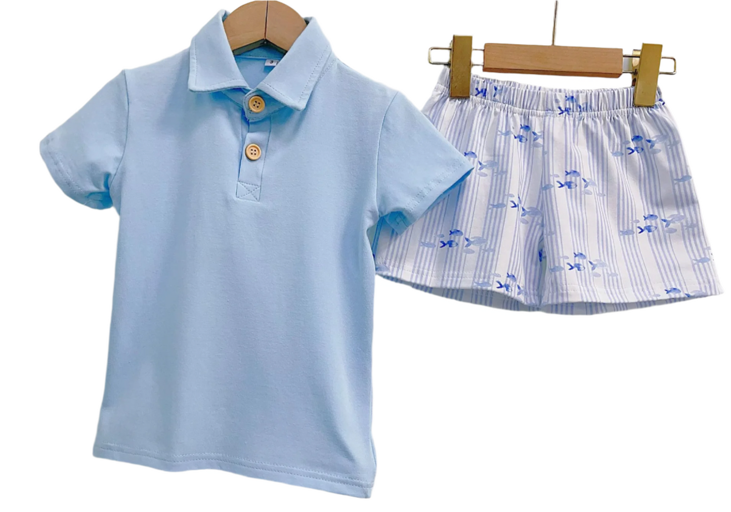 Fancy Fish Boys Short Set