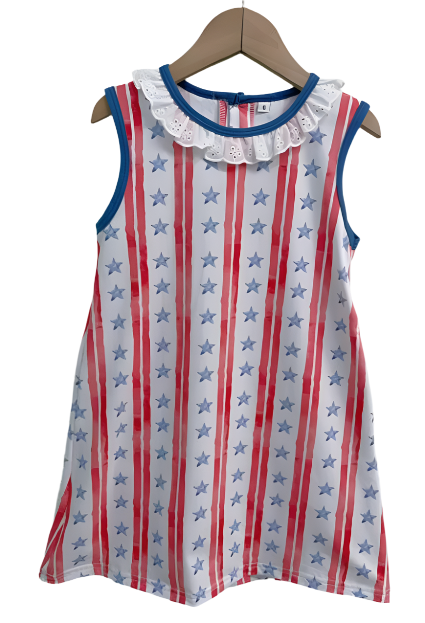 Stars and Stripes Girls Dress