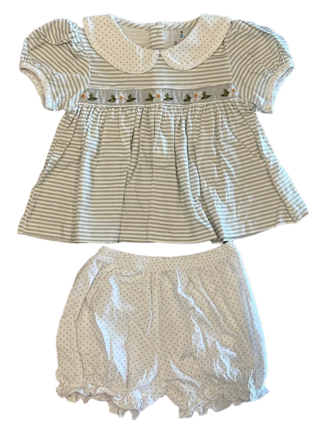 Magnolia Ribbon Bloomer Set