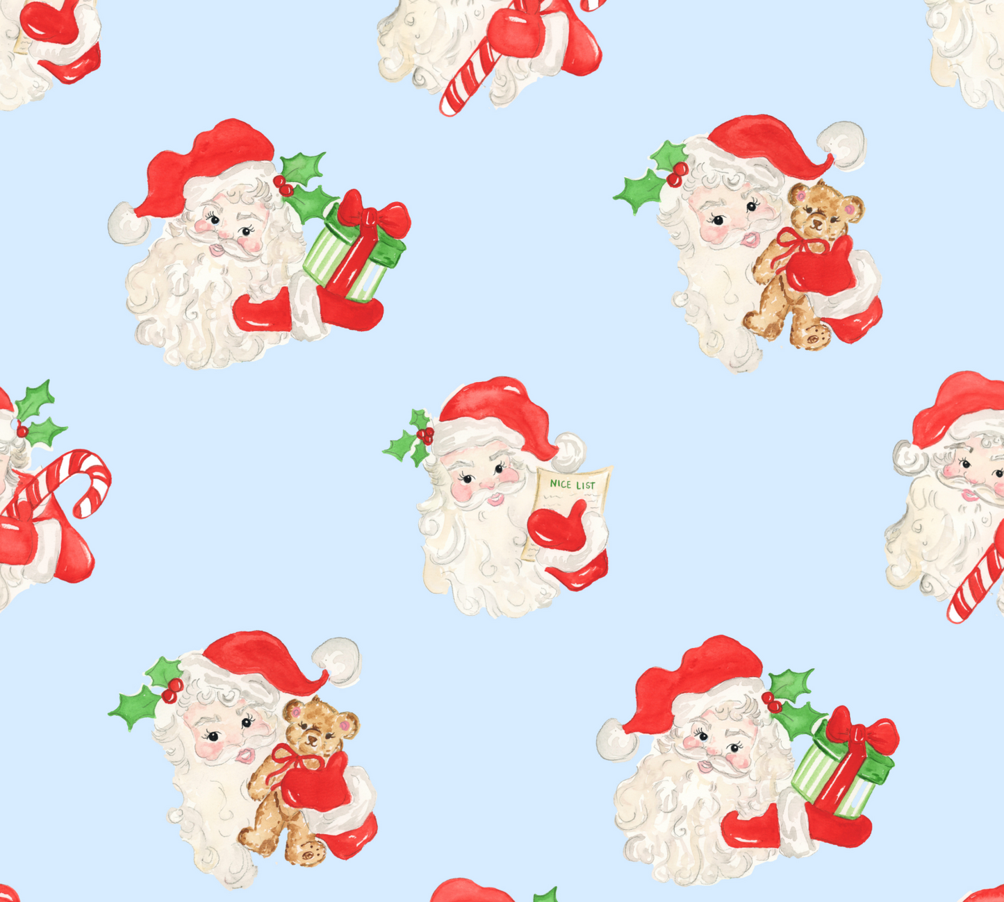 Bamboo Santa 2 Piece Pajama