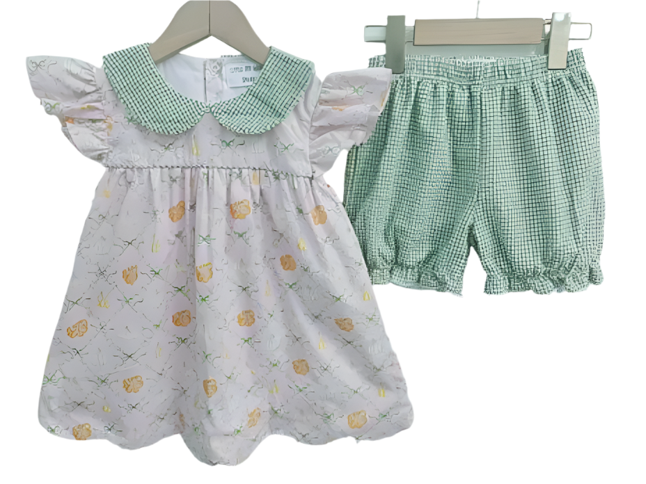 Pumpkin and Bows Bloomer Set