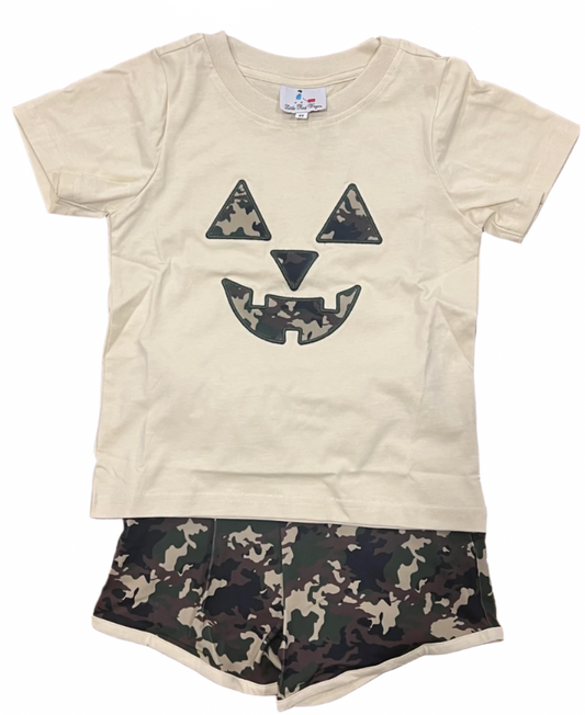 Camo Pumpkin Short Set