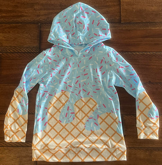 Light Blue Drip Lightweight Jackets