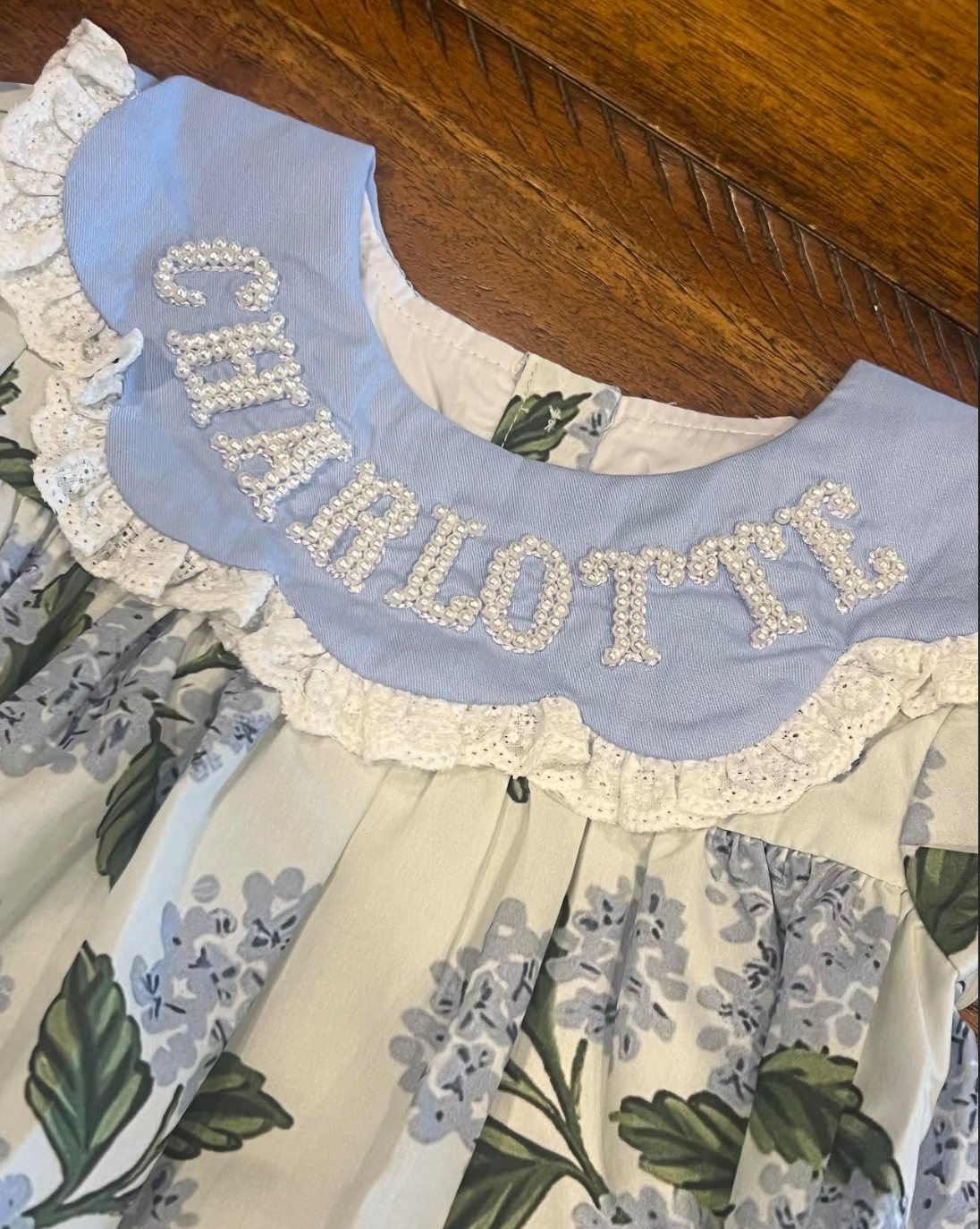 PREORDER: Pearl Beaded Hydrangea Bloomer Set