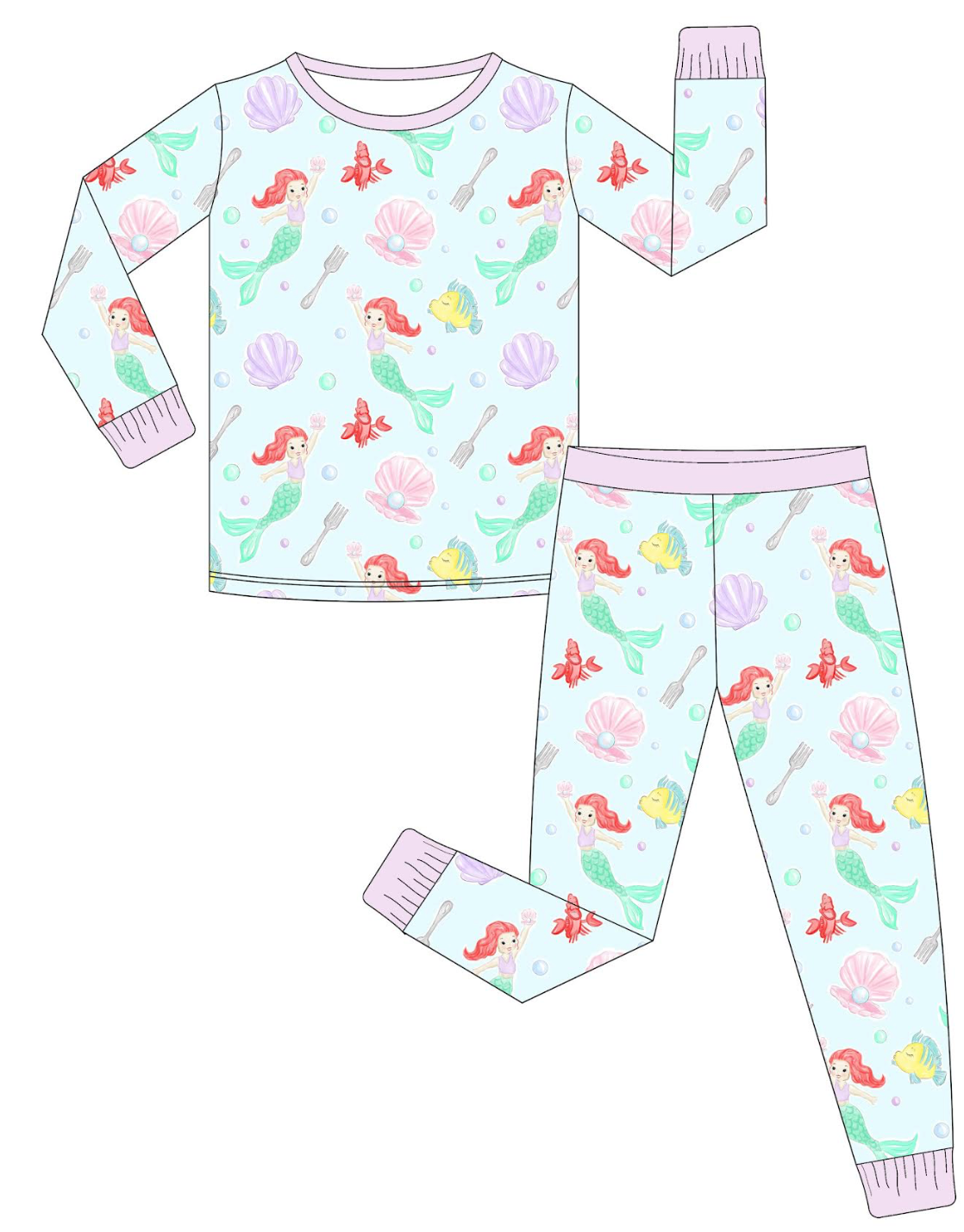 Under The Sea 2 Piece Pajama