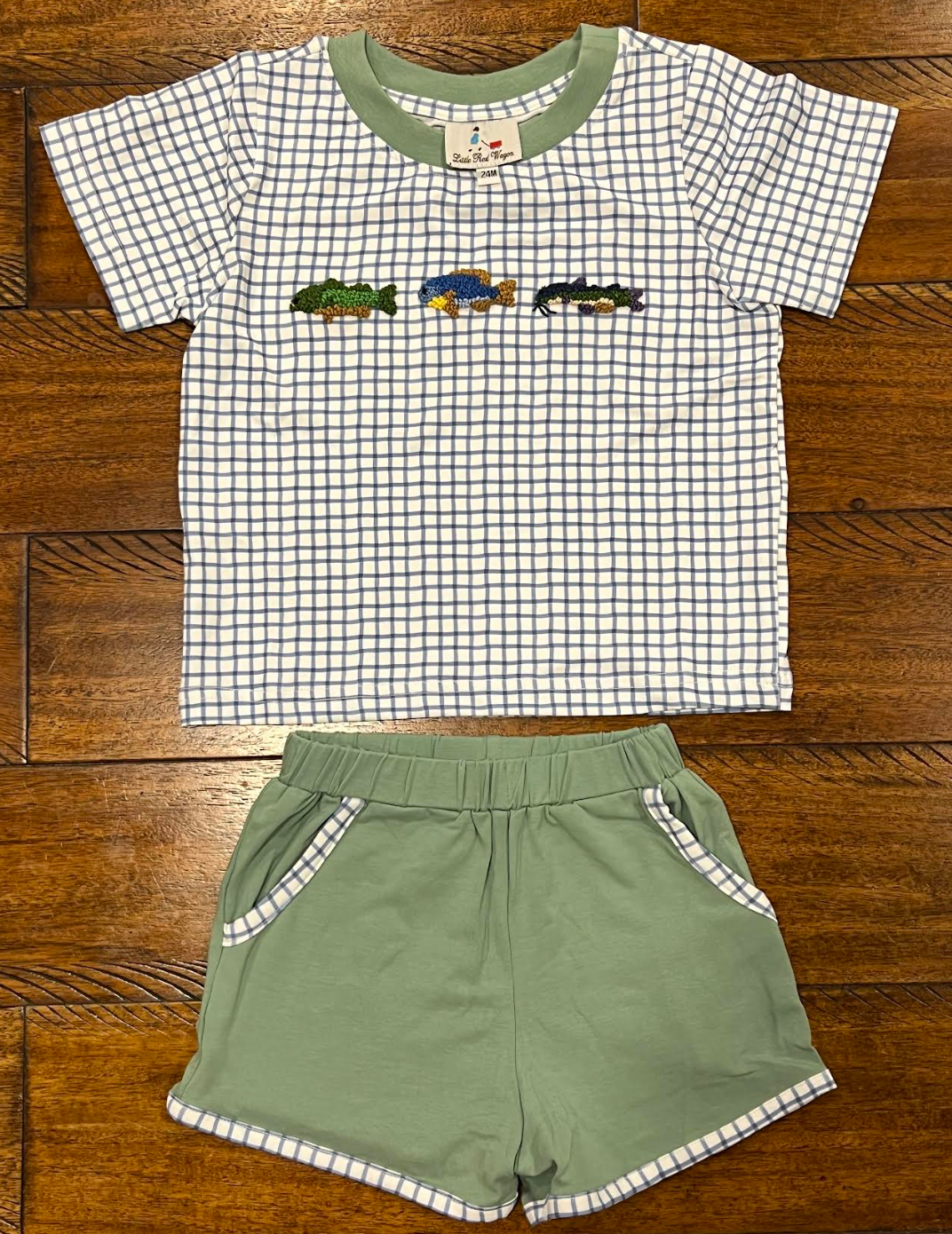 French Knot Fish Short Set