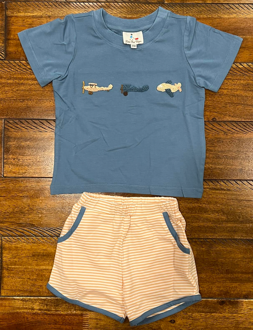 Airplane French knot short set