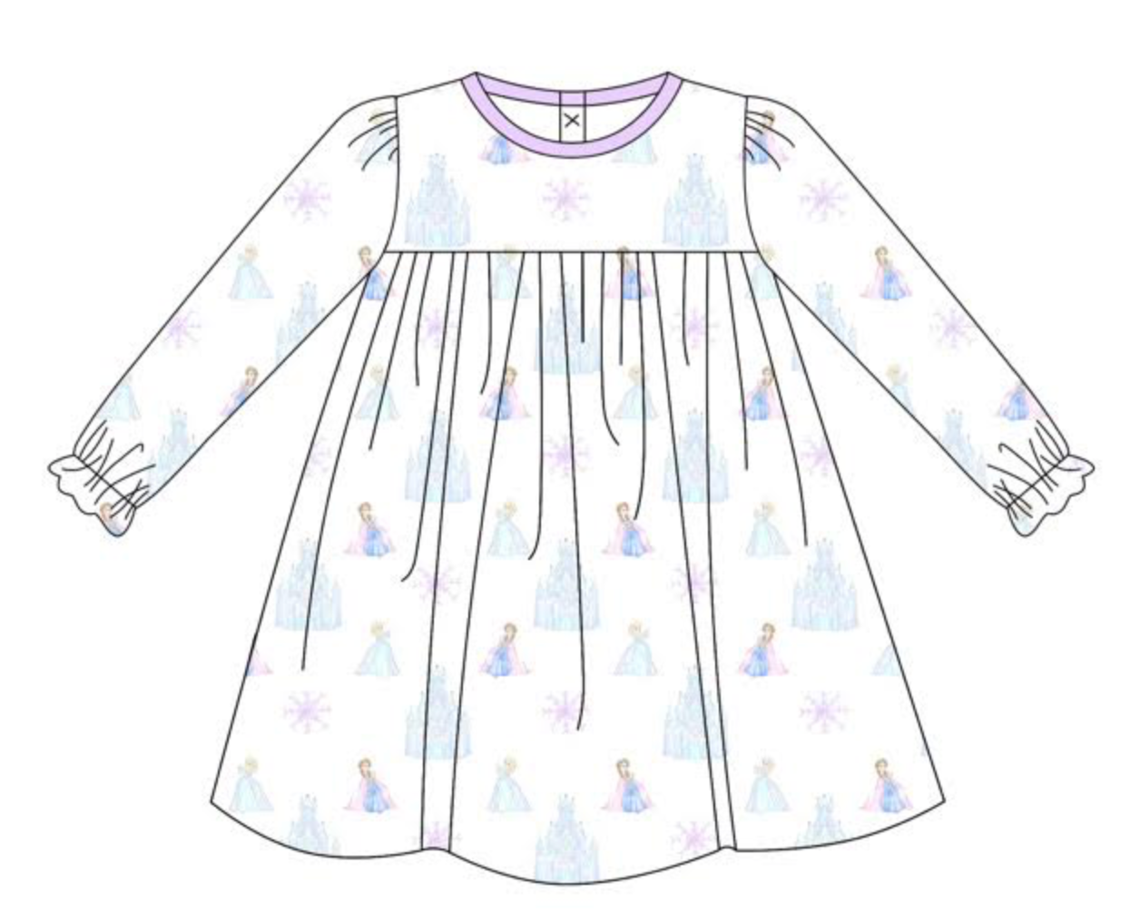 PREORDER: Long Sleeve Snow Queen Dress (ETA OCTOBER)