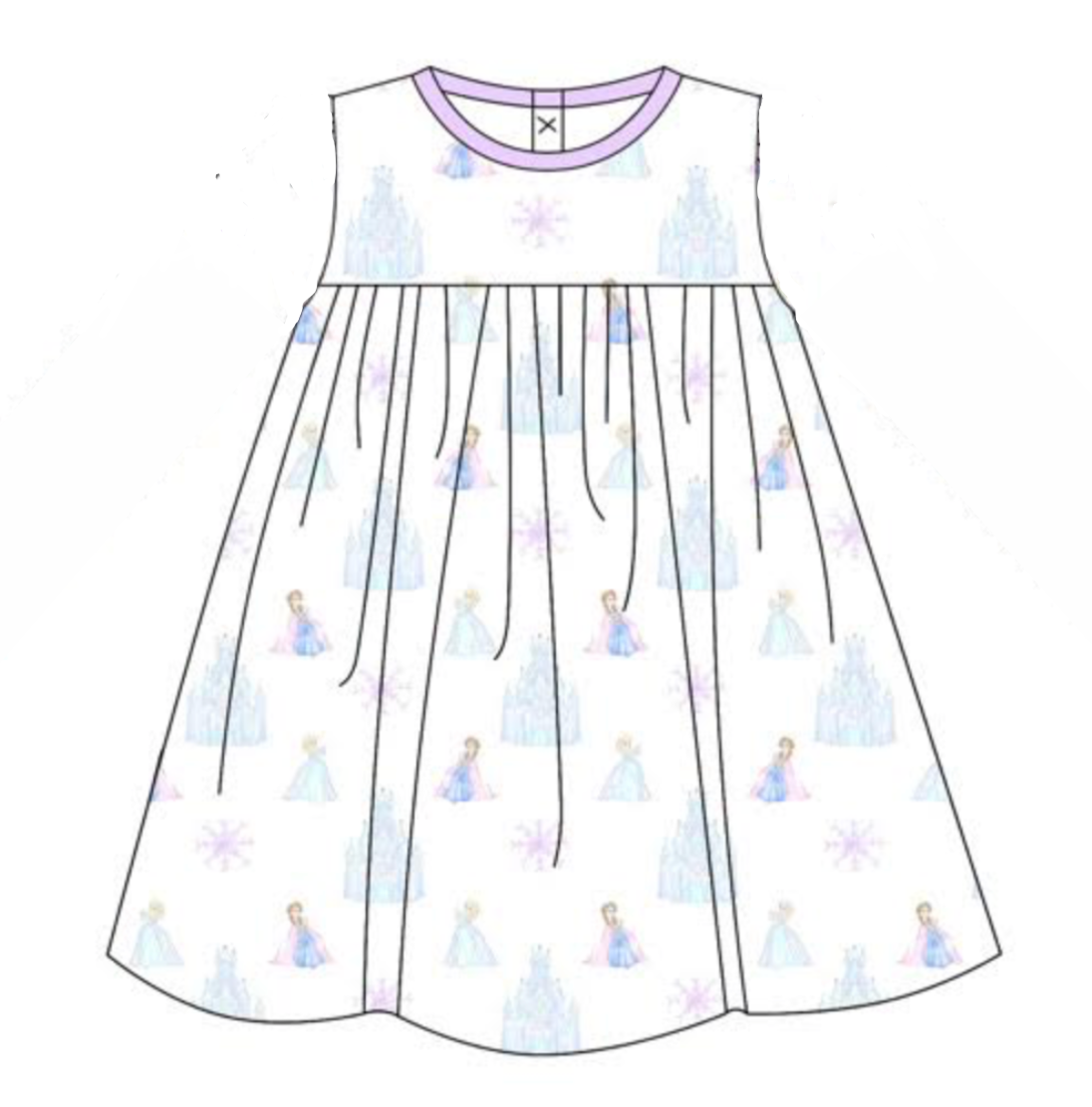 PREORDER: Short Sleeve Snow Queen Dress (ETA OCTOBER)