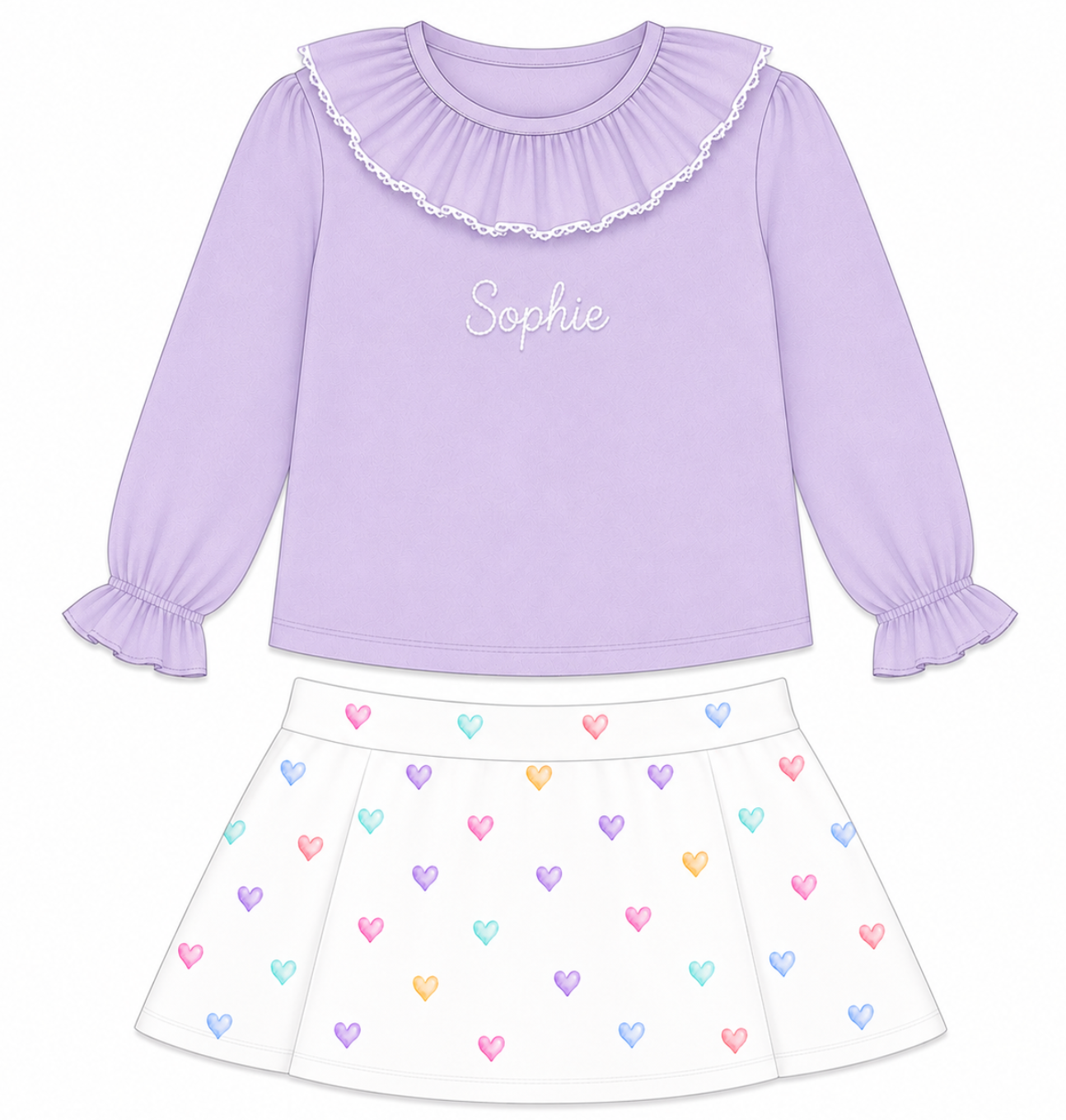 PREORDER: Heartstring Skirt Set