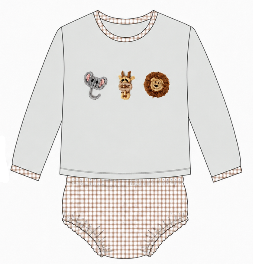 PREORDER: Take me to the Zoo Diaper Set (ETA DECEMBER)