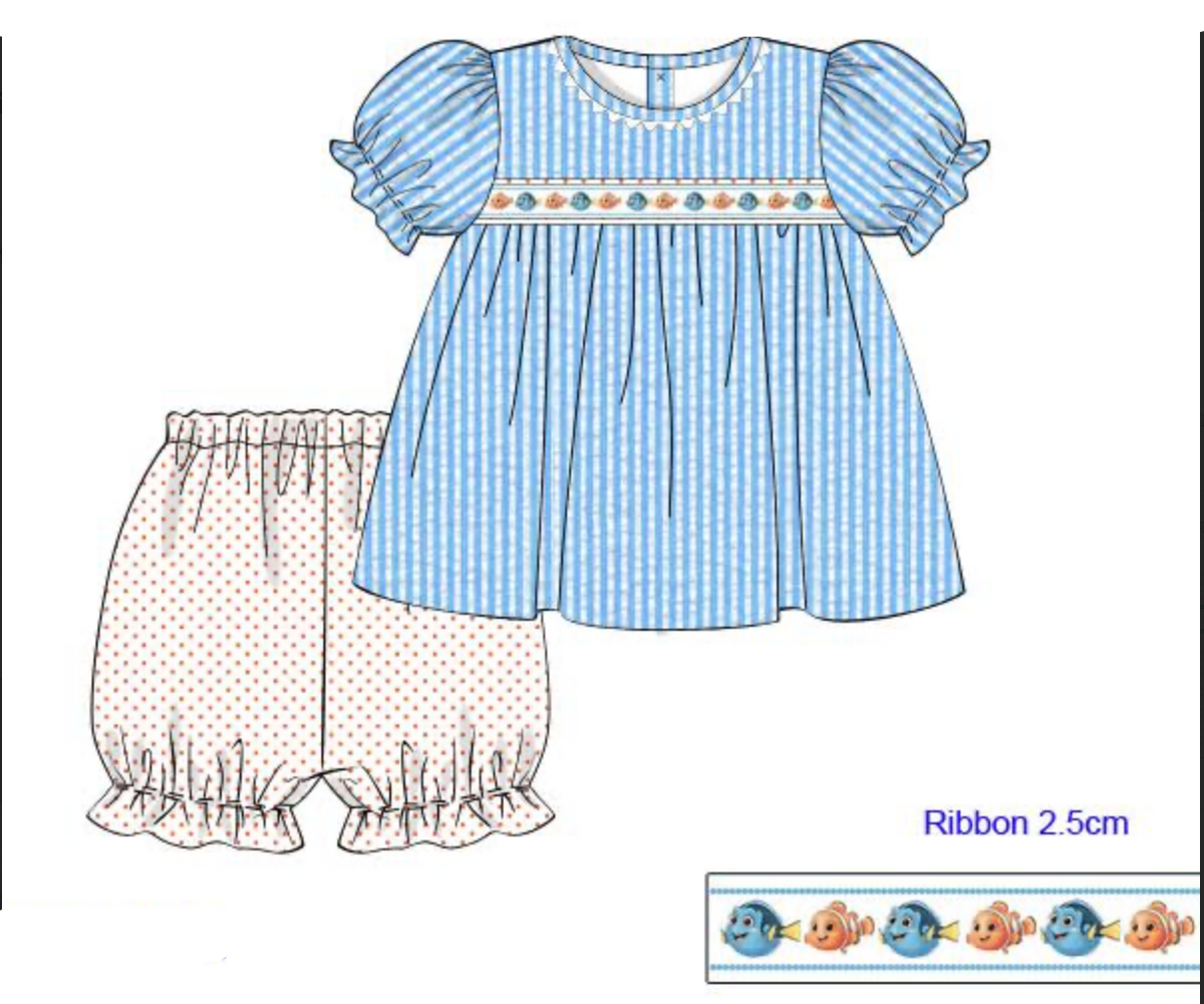 PREORDER: Just Keep Swimming Girls Bloomer Set (ETA: January)