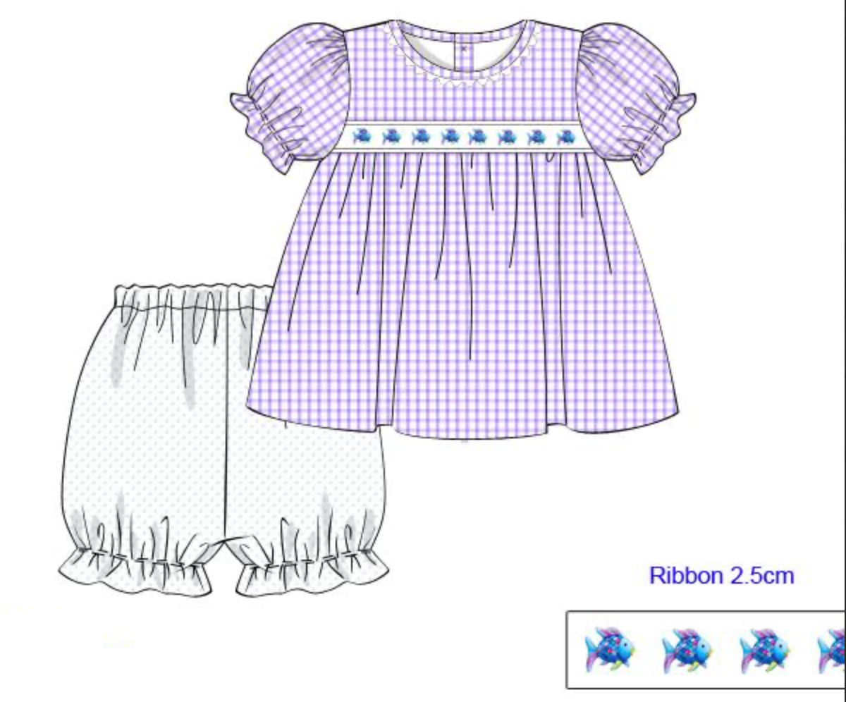 PREORDER: Rainbow Fish Girls Bloomer Set (ETA: January)