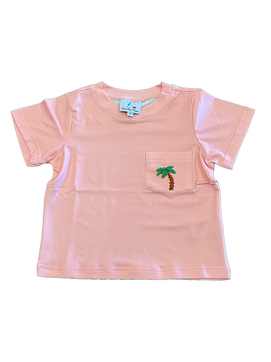 Peach Palm Tree t-shit