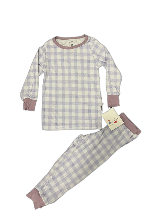 Lavender gingham Bamboo pajamas