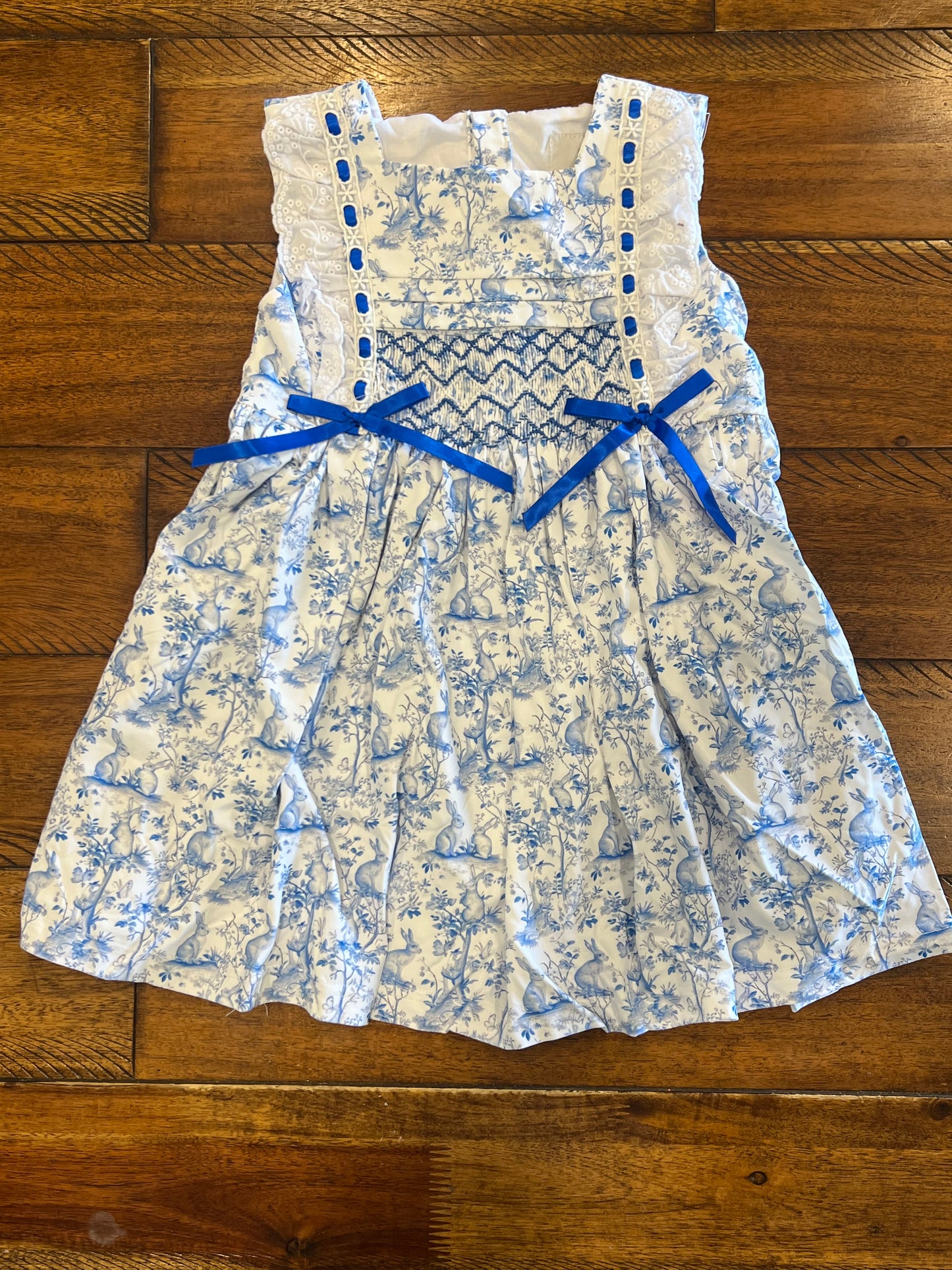 smocked easter dress TBBC Girls' Short Sleeve Sandy Smocked Dress