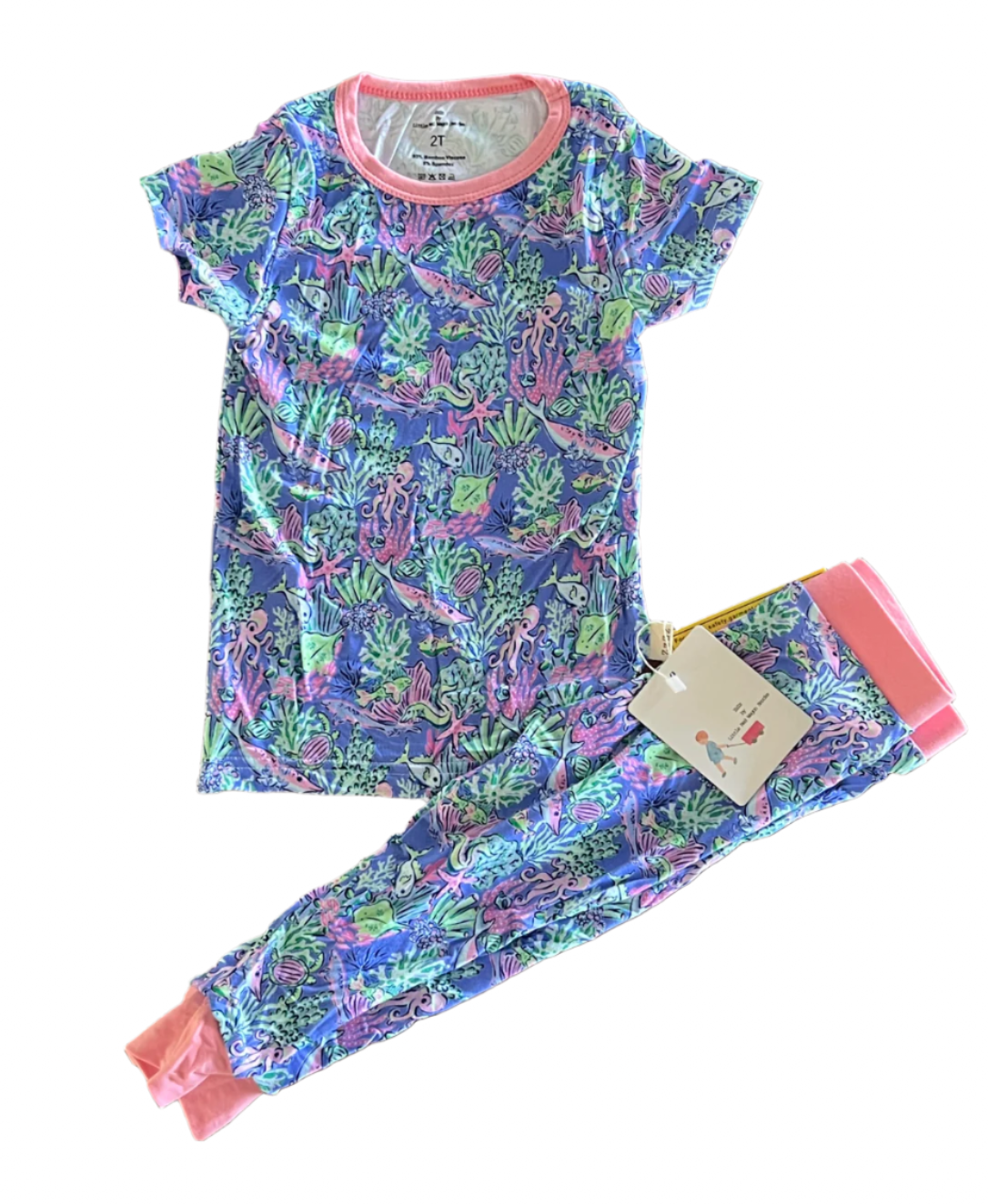 seaside bamboo 2 piece pajama