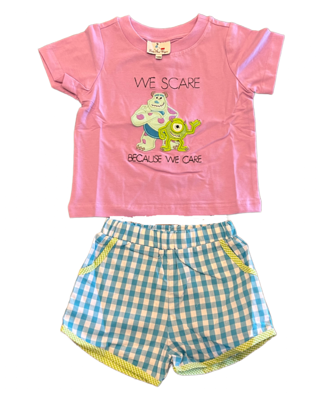 Boys Monster Short Set