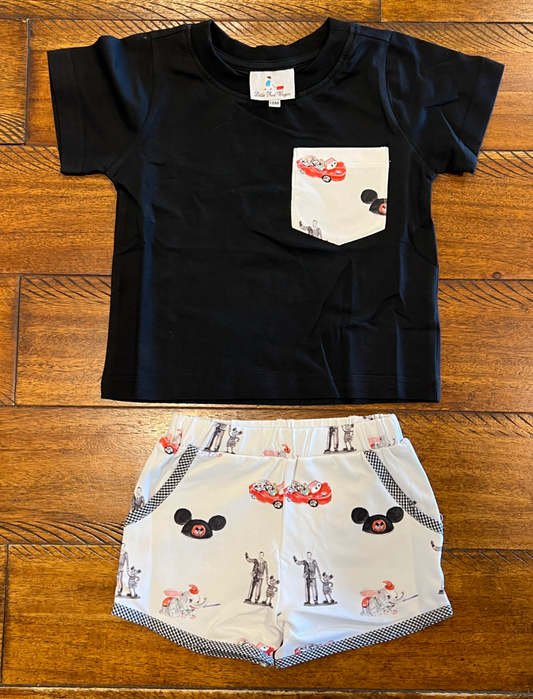 Vintage Walt  boys short Set