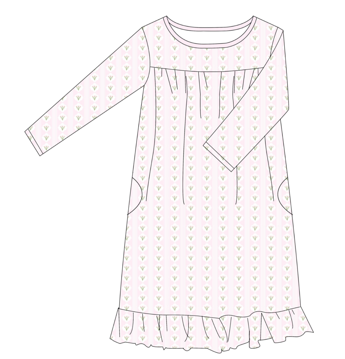 Pretty in Pink Nightgown