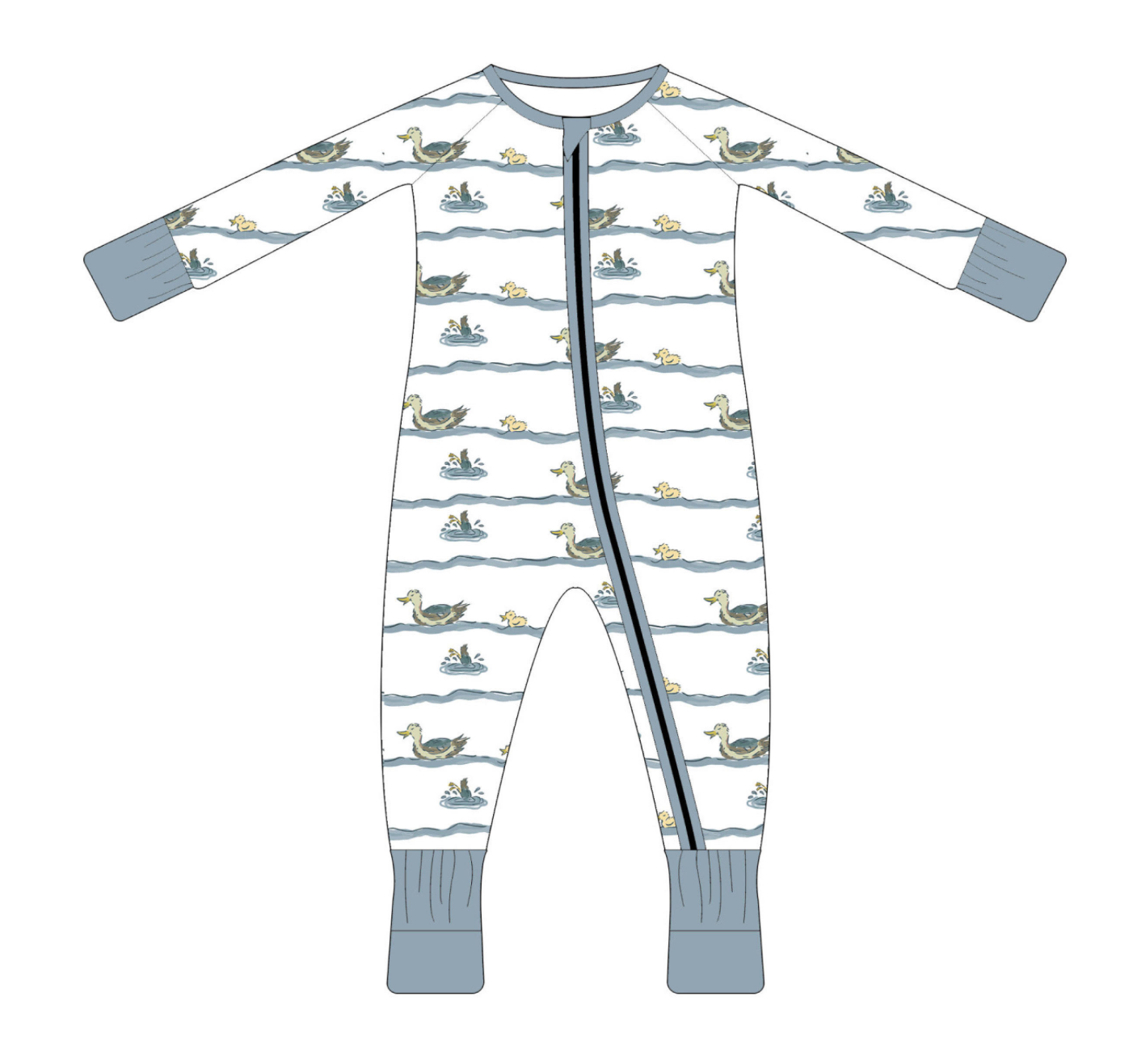 Happy Ducks zippy pajama