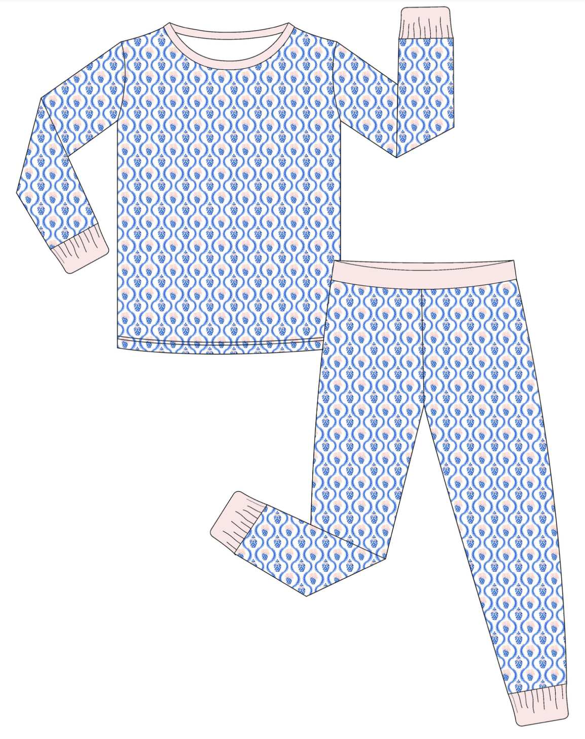 Ginger Jar 2 piece pajama