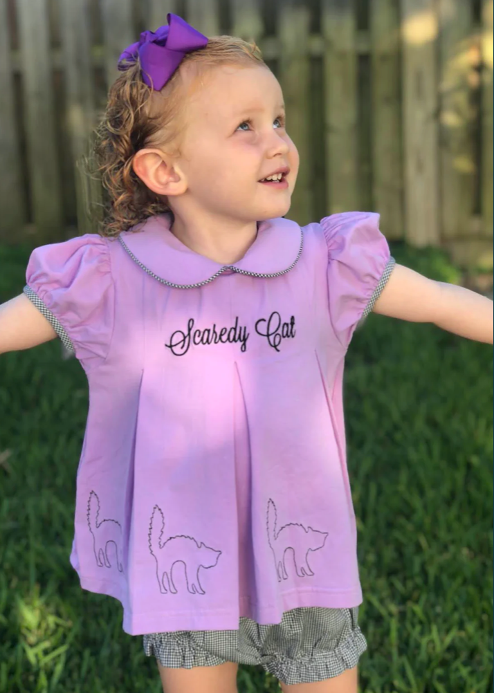 scaredy cat bloomer set