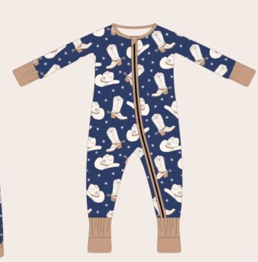 Boot and Chaps zippy Pajama