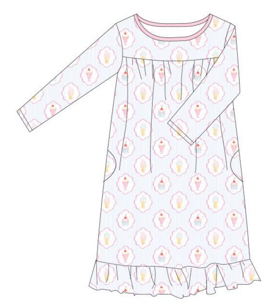 Bamboo Ice cream Nightgown