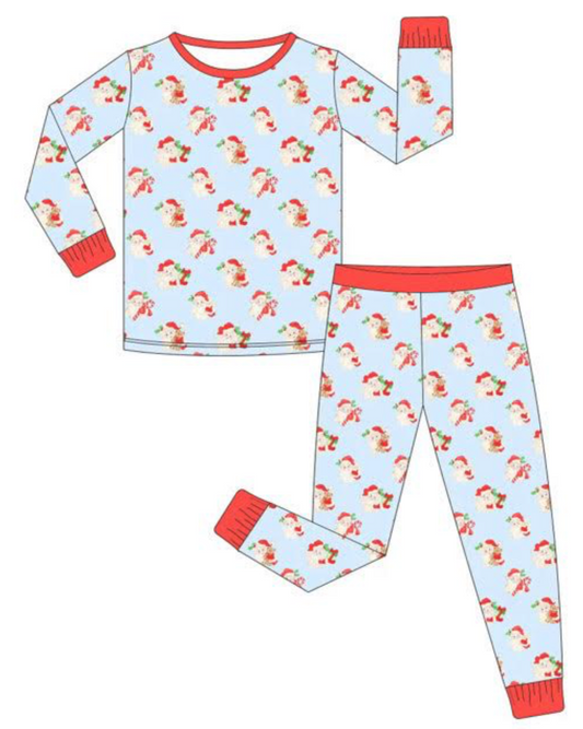 Bamboo Santa 2 Piece Pajama