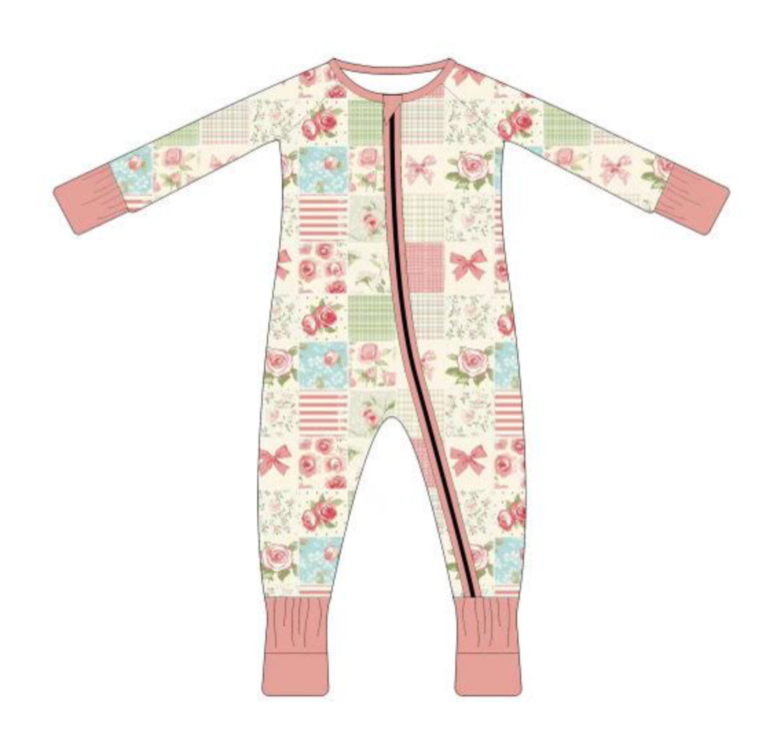 Bamboo Patchwork Zippy