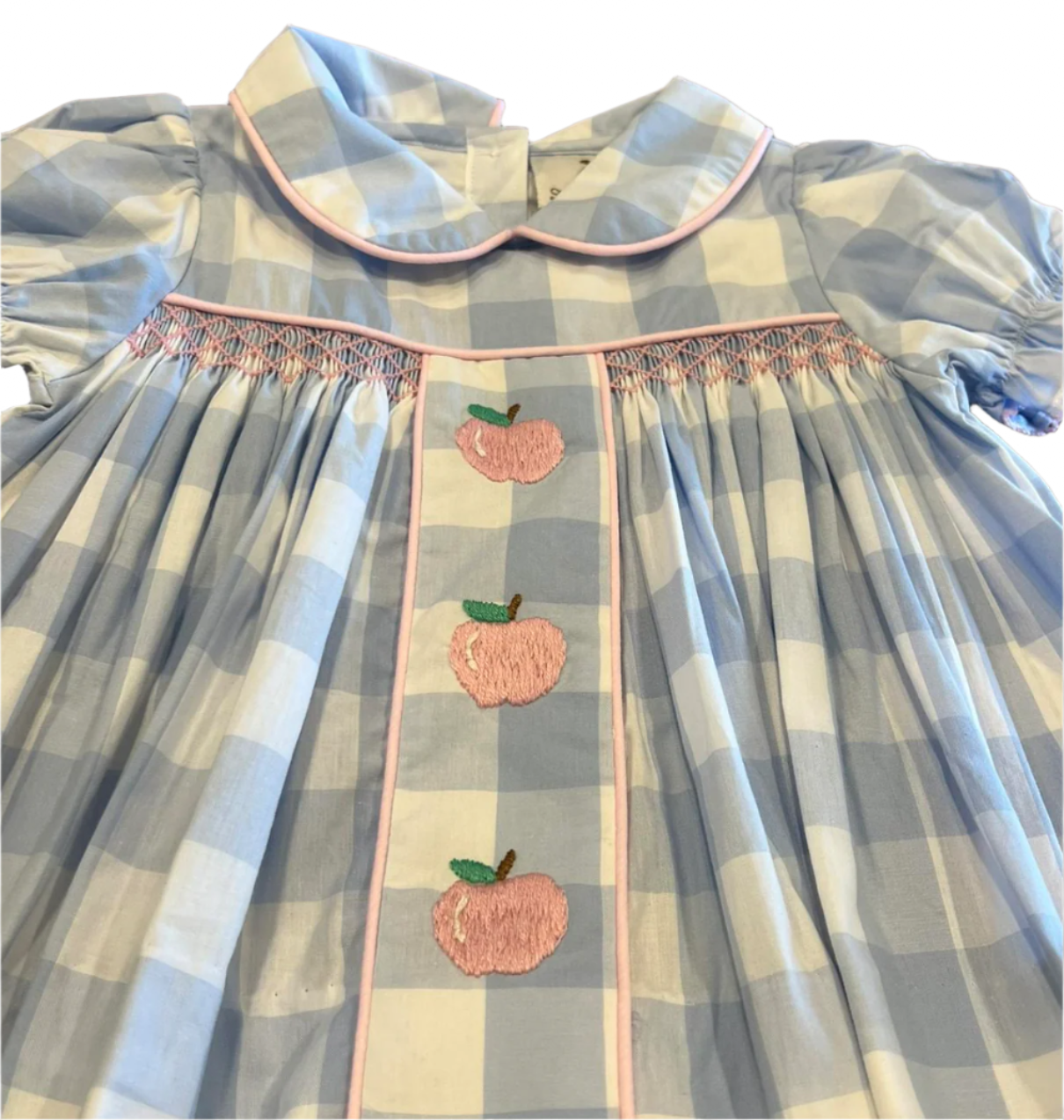 Embroidered Apple Dress