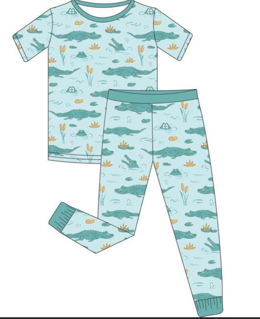 Bamboo See Ya Later Alligator 2 Piece  Pajama