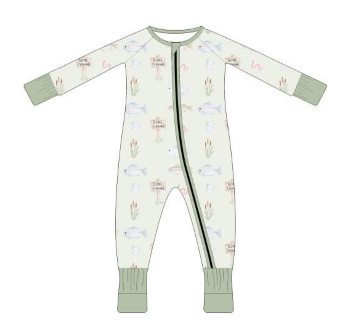 Bamboo Gone Fishing Zippy