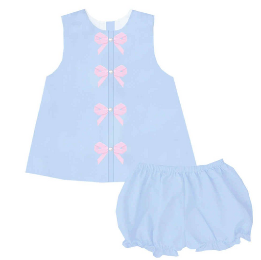 Wrapped in Pearls and Tied with a Bow Bloomer Set