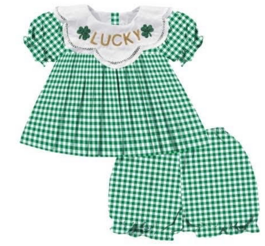 St. Patricks Day. Beaded Bloomer Set