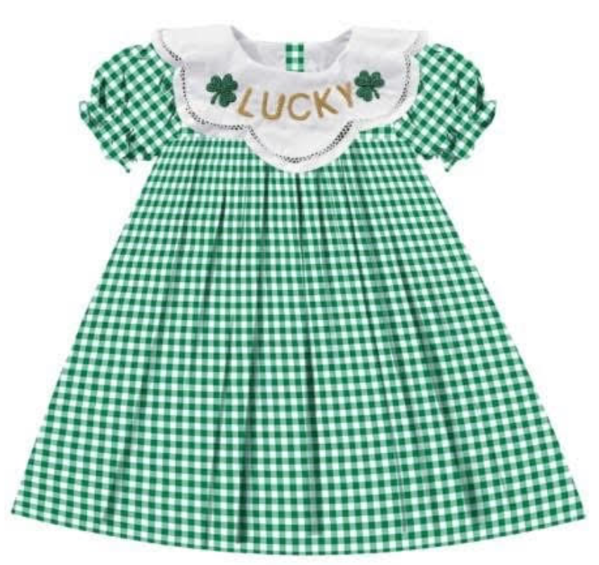 St. Patricks Day. Beaded Dress