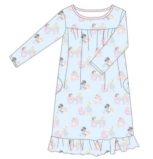 PREORDER: Girls Petite Cherie Pajama Gown