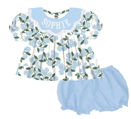 PREORDER: Pearl Beaded Hydrangea Bloomer Set