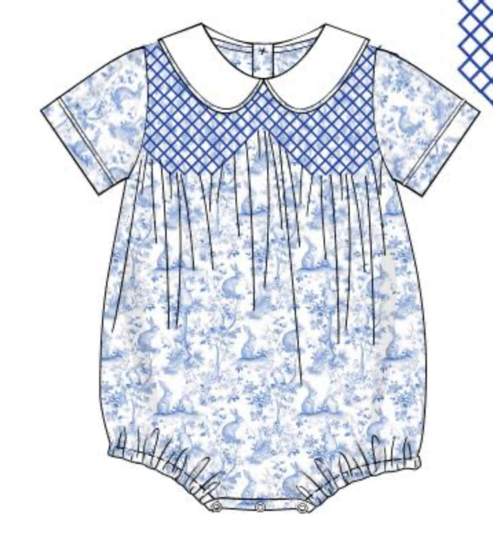 Smocked Easter Boys Bubble