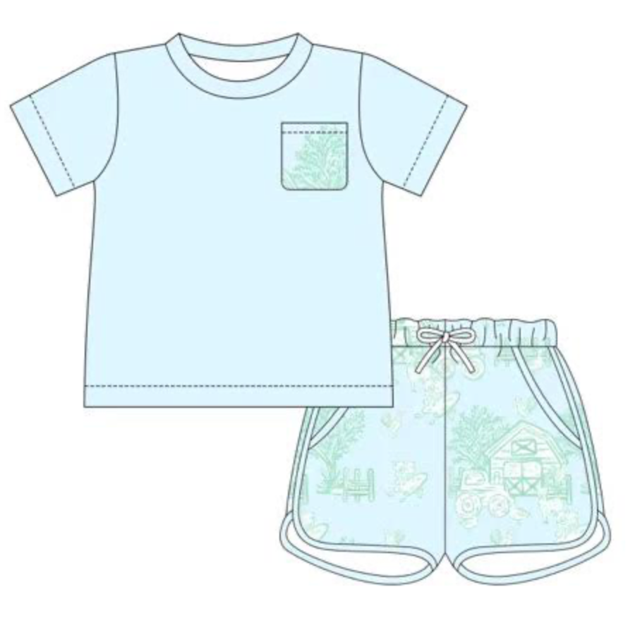 Toile du Petit Jardin Boys Short Set