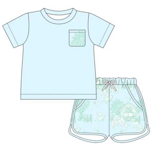 Toile du Petit Jardin Boys Short Set